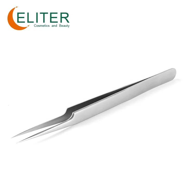 ELITER In Stock Individual Isolation Eyelash Tweezers Personalized Strip Eyelash Tweezers Eyelash Tweezers For False Lashes