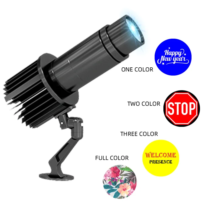 Waterproof Static Gobo Advertising Light Building Wall Projection 15W Logo Floor Projector