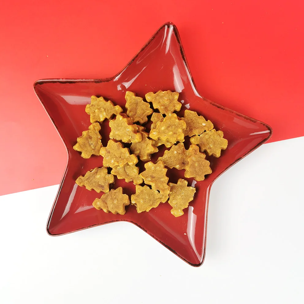 100g Xmas tree Gourmet Dog Treats Santa Paws Treats Holiday Themed Dog Biscuits
