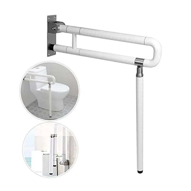 Folding Toilet Showers Handicap Rails Stainless Steel Swing Grab Bar For Shower