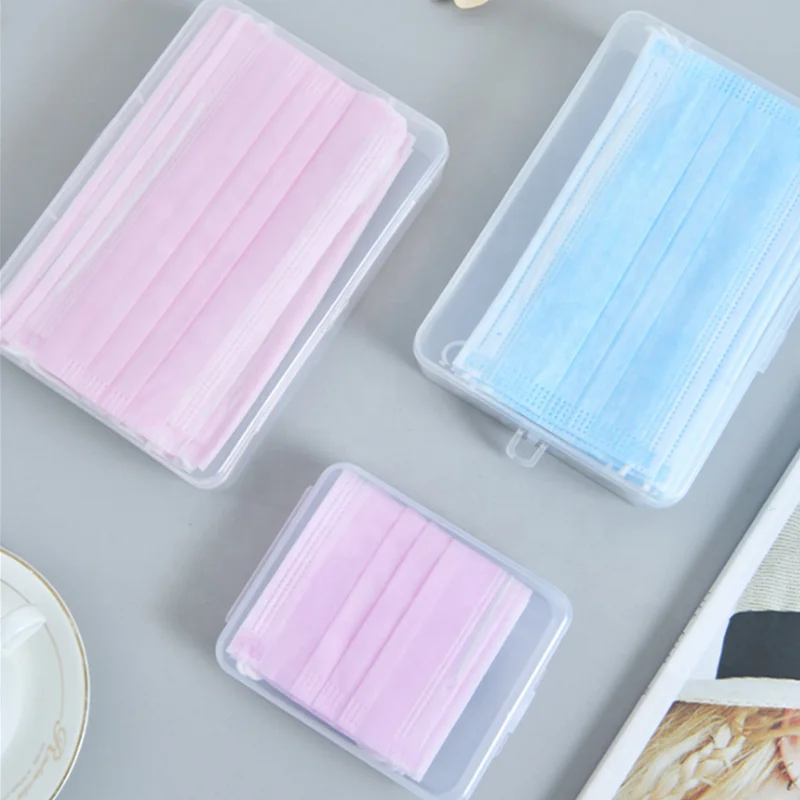 Бесплатная доставка Оптовая продажа спираля охраны окружающей с маской для хранения портативный органайзер для одноразовая маска для лица ящик для хранения