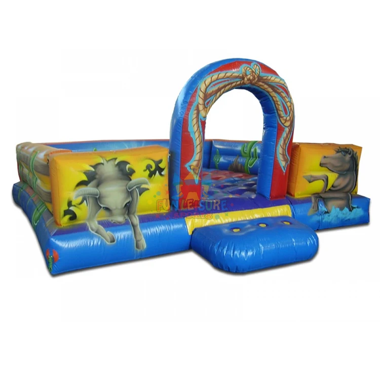 Outdoor party games air mattress for inflatable adult games mechanical bull riding touro mecanic inflavel