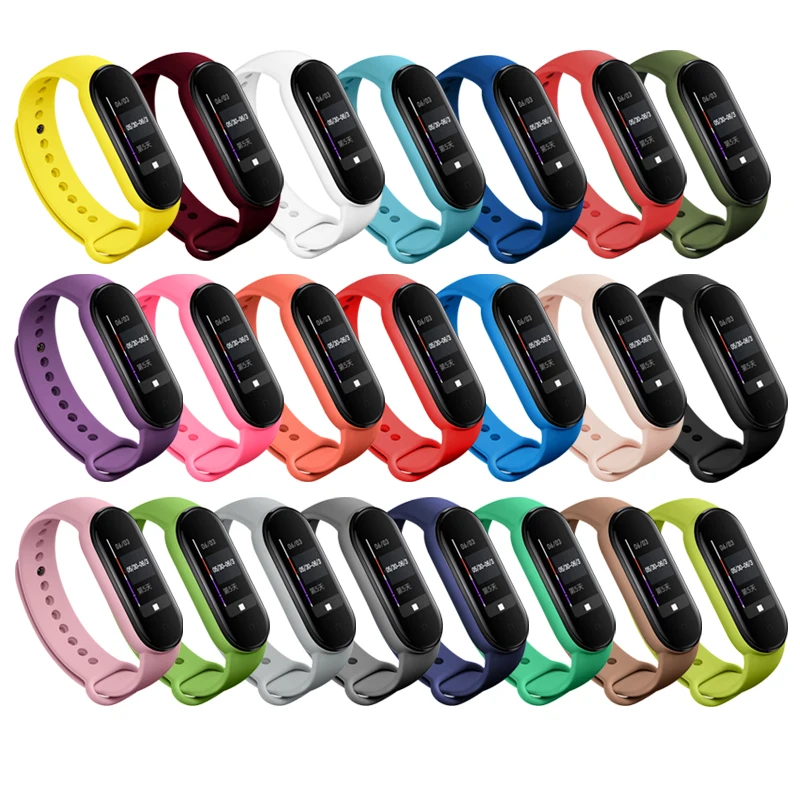 Ремешок BOORUI 2021 для mi band 5, спортивный ремешок для mi band 4, силиконовые браслеты, ремешок для miband 6, сменный ремешок для xiaomi mi band 6 5 4 3