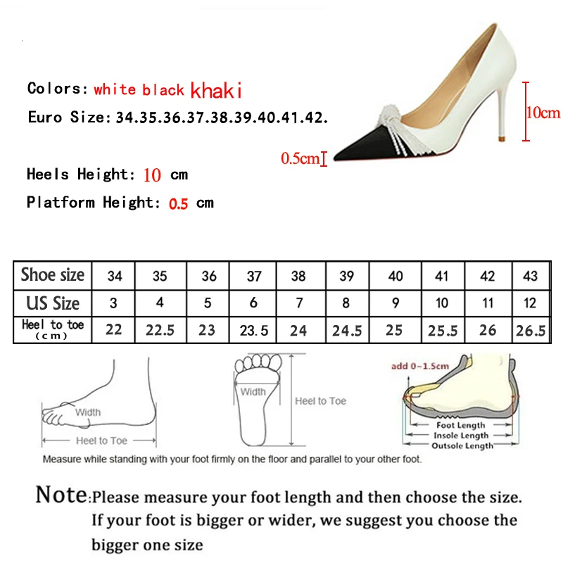 Size 34-43 Women Pumps Mixed Color Fashion Pointed Toe Thin Heel New Style String Beaded Office Ladies Spring Footwear