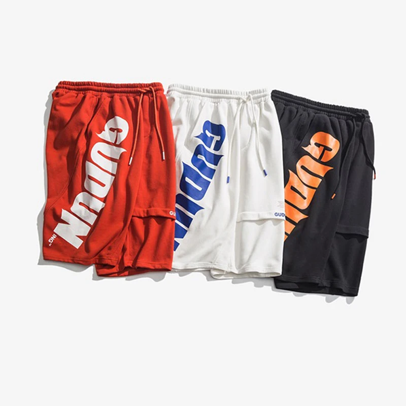 Оптовая продажа, мужские спортивные баскетбольные шорты из полиэстера с принтом логотипа