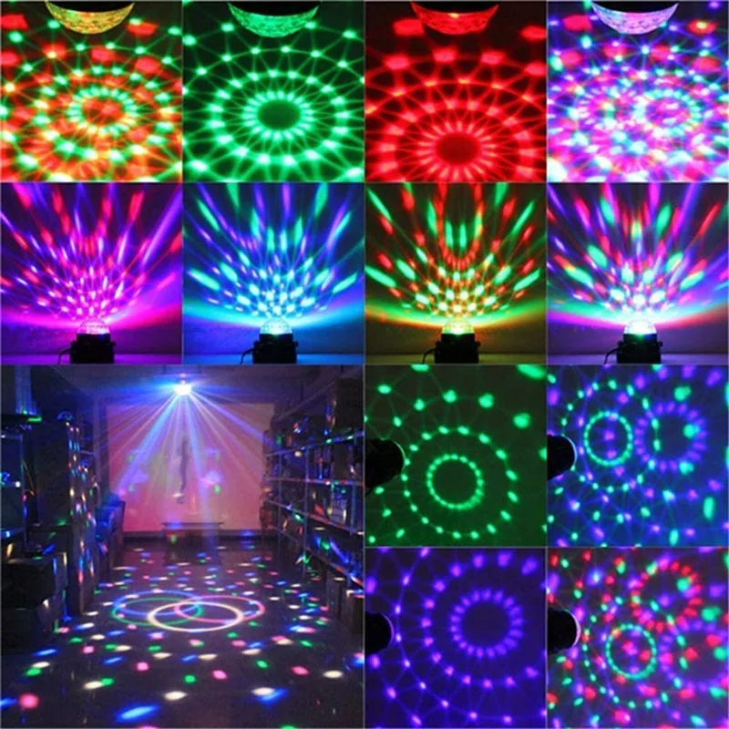 Remote Control Bracket Little Magic Colorful Crystal Laser Ktv Rotating Bungee Stage Light