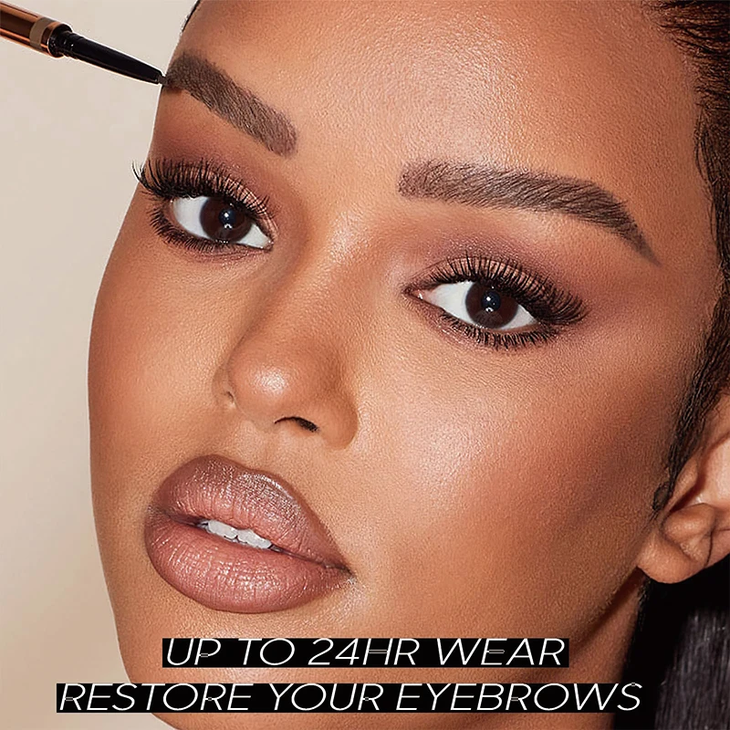 Manufacturer Wholesale Vegan 2 In 1 Waterproof Eyebrow Pencil Private Label Brow Pencil For All Skin Types