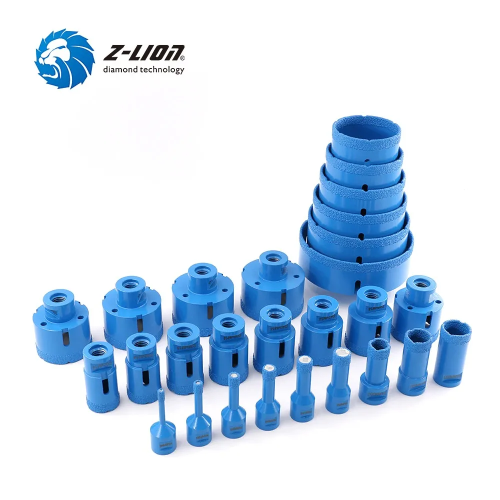 Vacuum Brazed Diamond Drilling Core Bit with M14 Thread Granite Marble Ceramic Tile Dry Wet Use