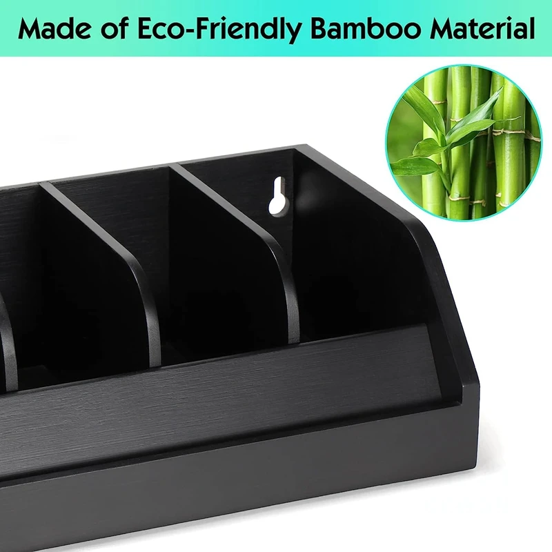 Bamboo Belt Display Rack for Men, Bamboo Belt Holder for Closet and Drawer, Belt Display Case Belt Box