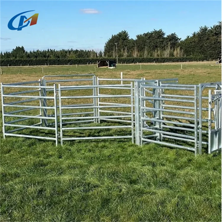 Wholesale Bulk 4 rails Livestock Horse Arena Fencing Black PVC Used Cattle Fence Panels and Post