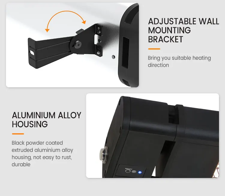 Well Priced Wall Mount 1800W Ip65 Cafe Bar Electric Carbon Fiber Patio Heater