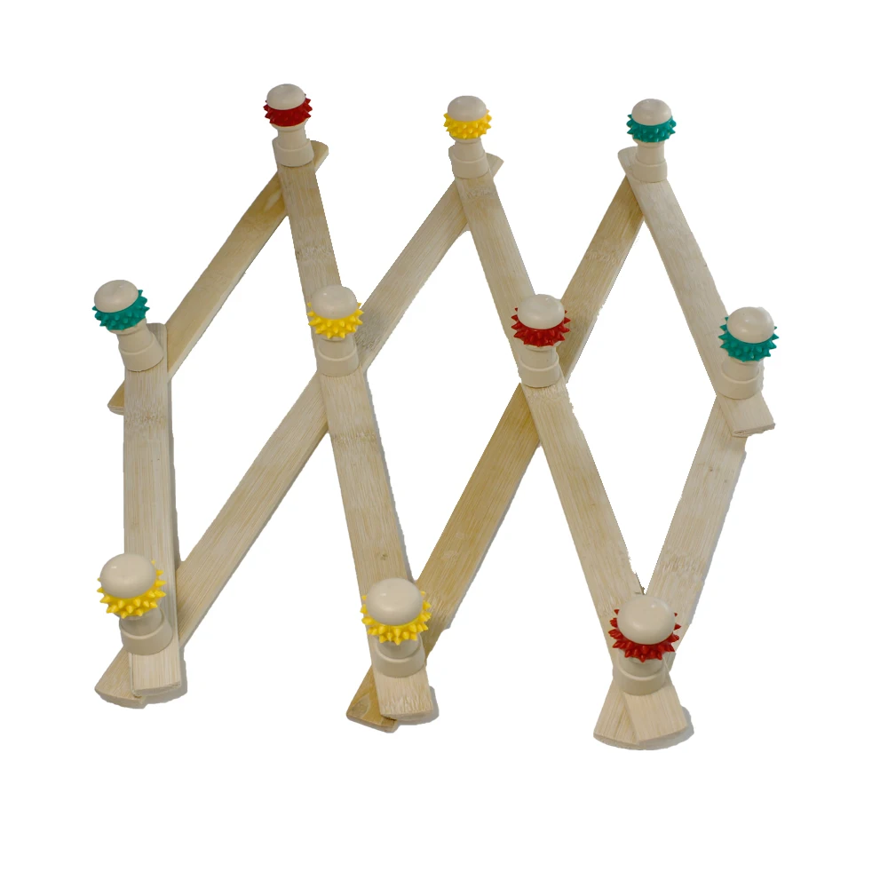 
New Style Folding Bamboo Clothes Hanger Rack Wall Mounted Coat Rack Hat Display Rack 