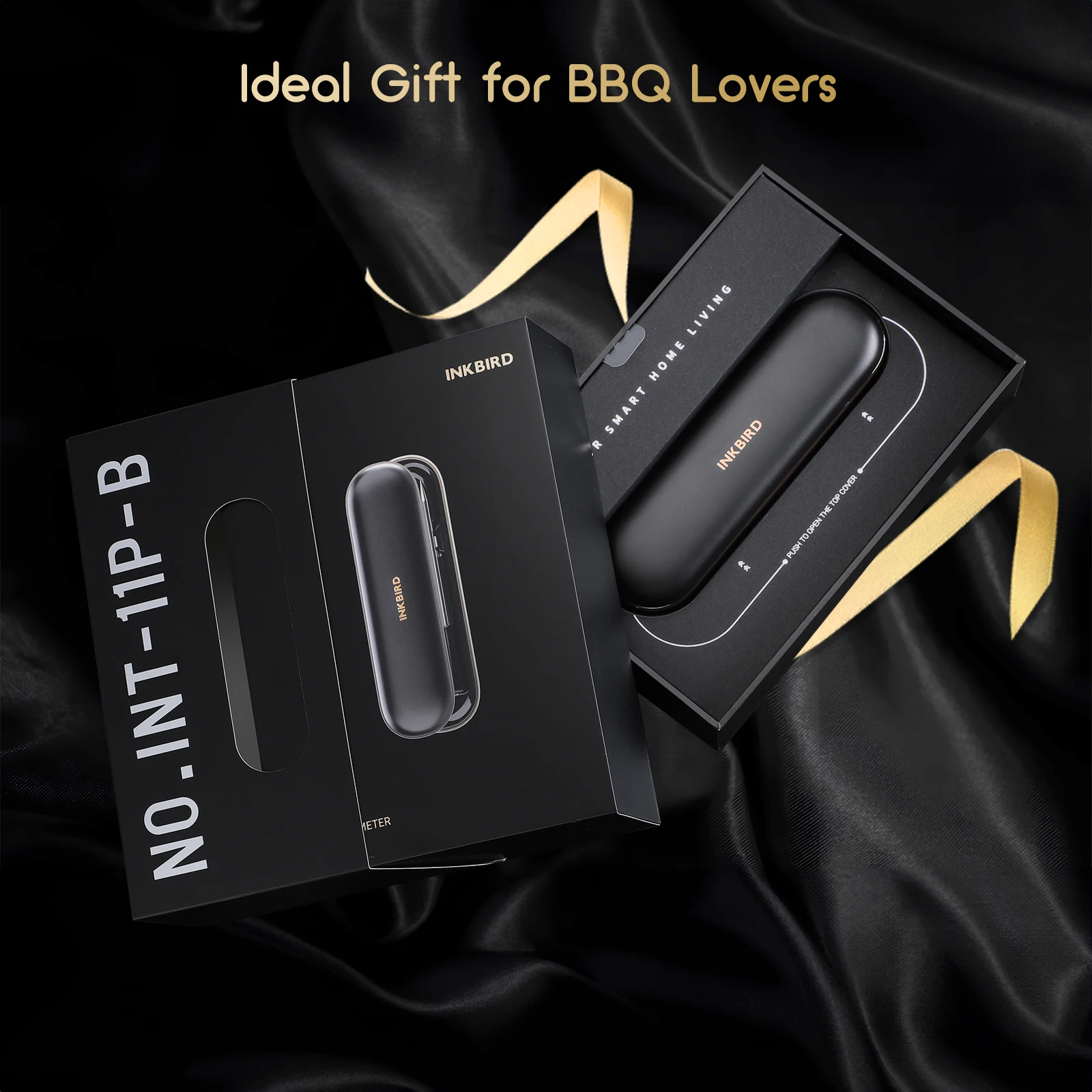 INKBIRD INT-11P-B 300ft Wireless Digital LED Meat grilling Oven thermometer with two probes BT 5.0 smart food thermometer