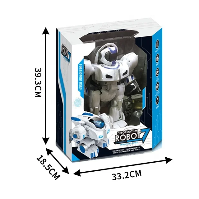 
RC robot toy Intelligent Smart Transforming Fingerprint Robots Demo Singing Dancing Robot Kids Educational Toy 