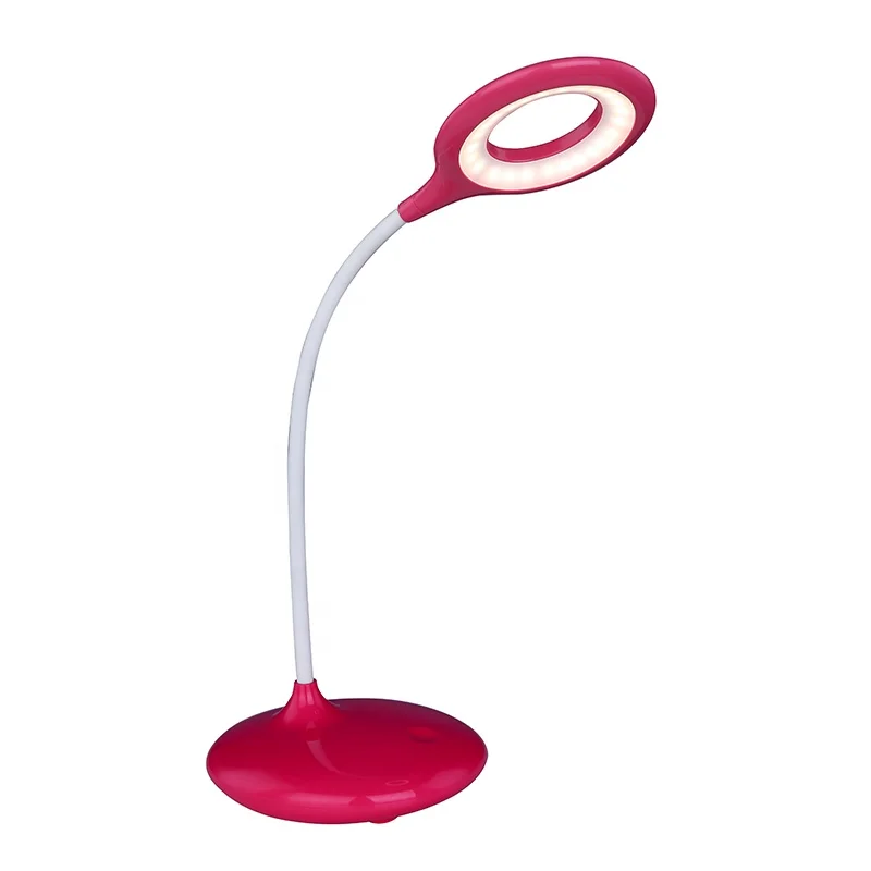 HOT SALE COLORFUL BEDROOM READING RECHARGEABLE NIGHT PLASTIC LED DESK LAMP