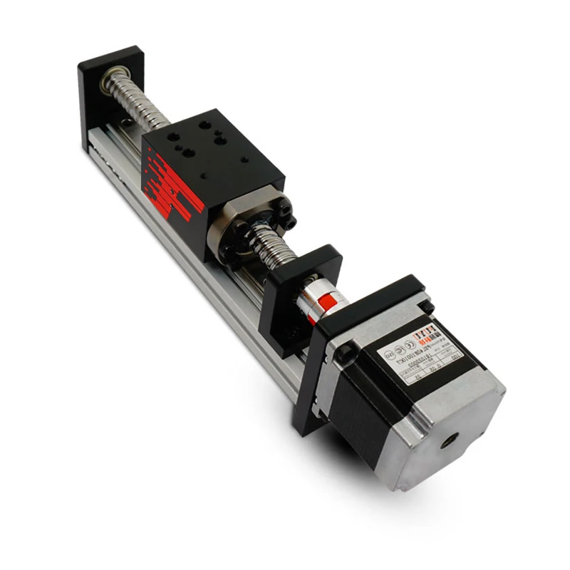 Моторизованный линейный слайд для ЧПУ, длина движения от 50 мм до 1000 мм