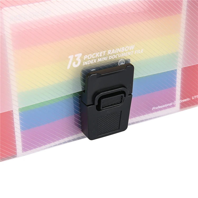 A6 Mini Accordion File Organizer with 13 Pocket Coupon Organizer Folder  Expanding File Folder 12 Labels Index holder