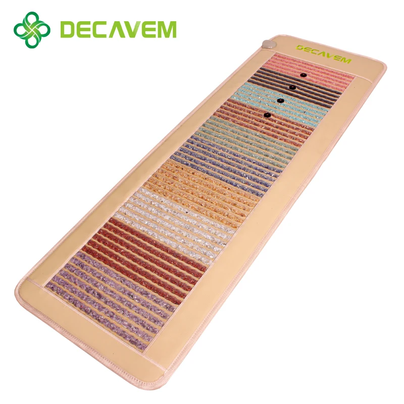 Thermal therapy heating mattress Red light 660nm Photon massage mattress rainbow amethyst crystal heating mat
