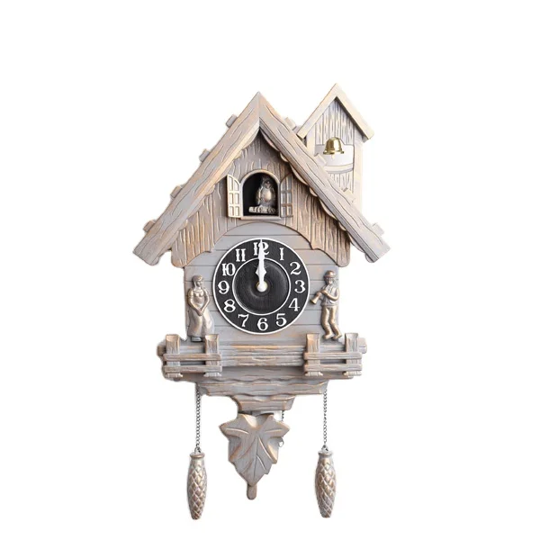 Popular Large wall clock china modern antique pendulum cuckoo clocks with birds wall clock