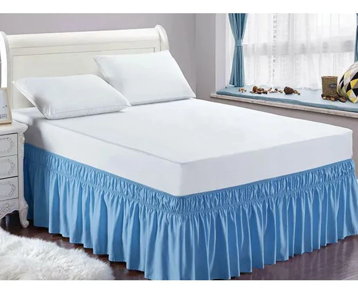 HOT Sell Various styles of bed skirts Home Textiles Hotel Grade bed skirt sheet set 100% Polyester Luxury Solid Color bed skirt