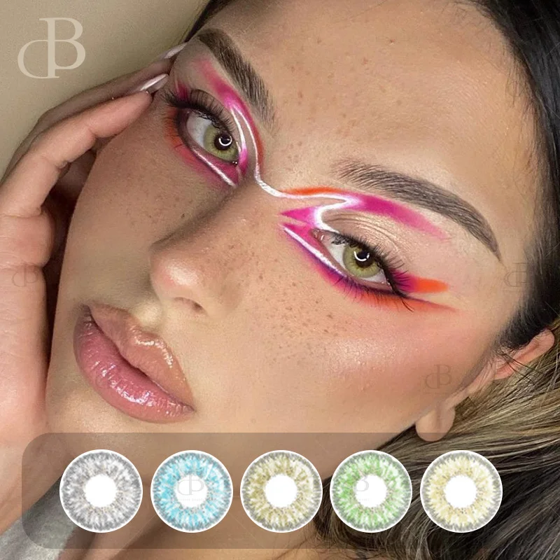 Hot sale prescription clear eye contact lenses 5 colors colour contact comfortable eye lenses color contact lens