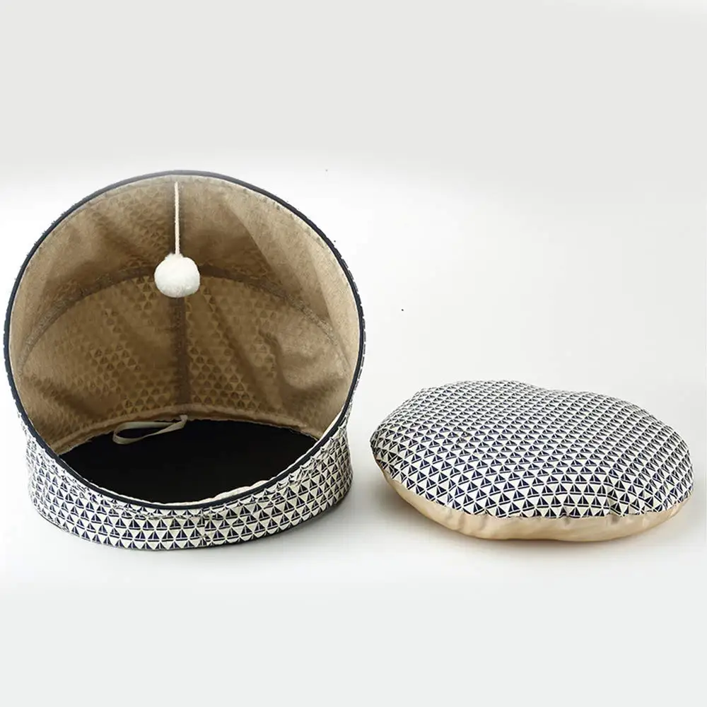 Exquisite craftsmanship top-quality round folding cat cave nest
