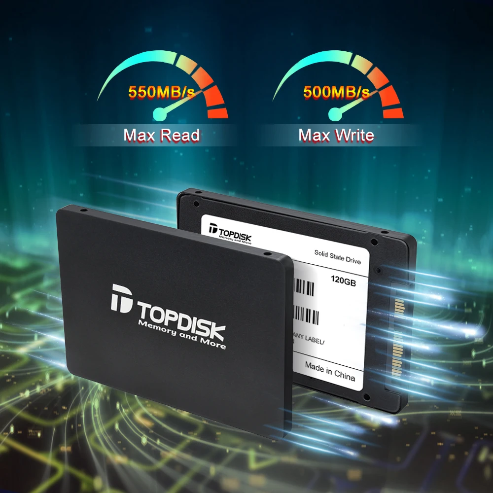 Topdisk SSD Price 2.5 Sata 120gb 240gb 480gb SSD Hard Drive