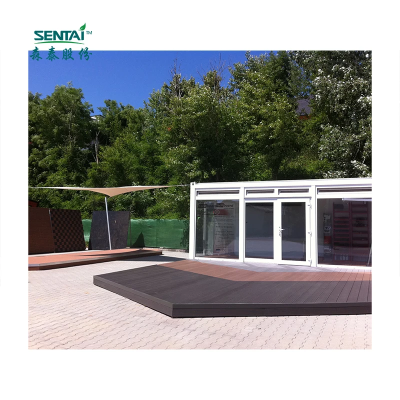 290*22mm high quality durable wpc solid decking anti-slip Eco wood Plastic Composite outdoor Deck floor 06BH