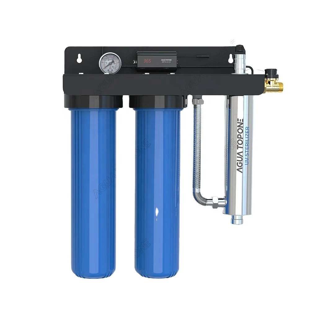 whole house drinking 20' big blue water filter UV water system