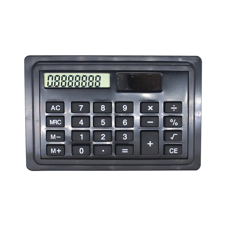 Novelty Gift 8 Digit Notebook calculator Electronic Solar Mini Extra Thin Card Calculator