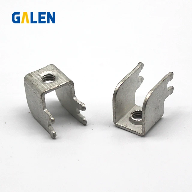 pcb-18 soldering terminal M5 tin plated pure copper red tinned screw terminal four pins pcb welding tab terminal