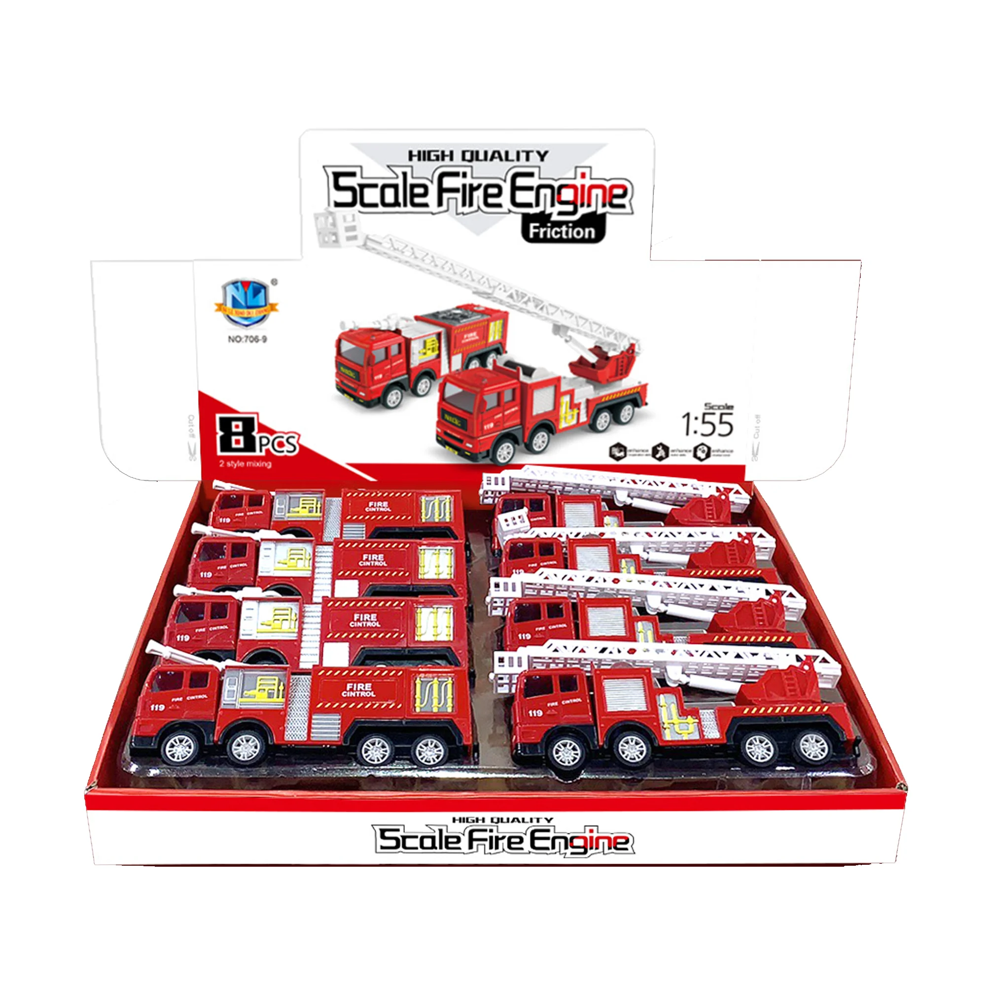 1: 55 Simulated Inertia Engineering Vehicle, Indoor and Outdoor Heavy Machine, Boys Construction Engineering Toy Car Series