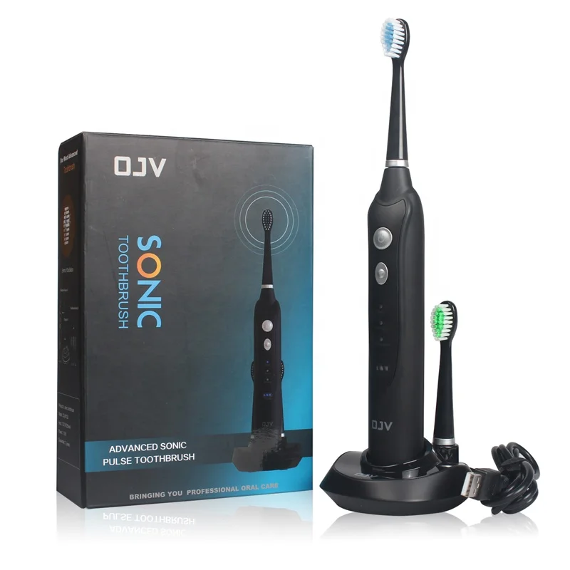 Manufacturer Customized Private Label 3 Modes Wireless Charging IPX7 Waterproof 20 Days Battery Last Sonic Electric Toothbrush