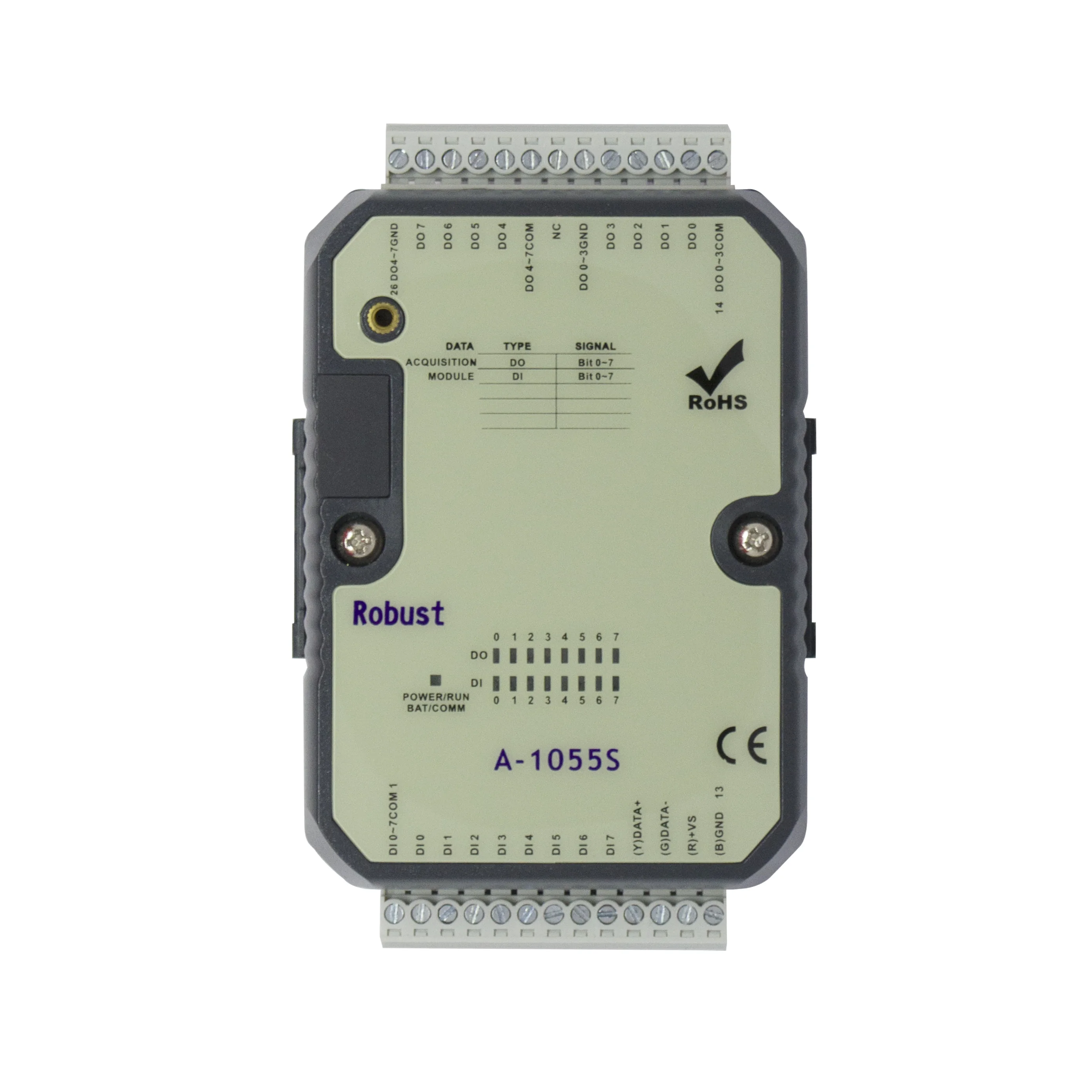 8DI 8DO Digital I/O Module with RS-485 Port ModBus RTU(A-1055S)