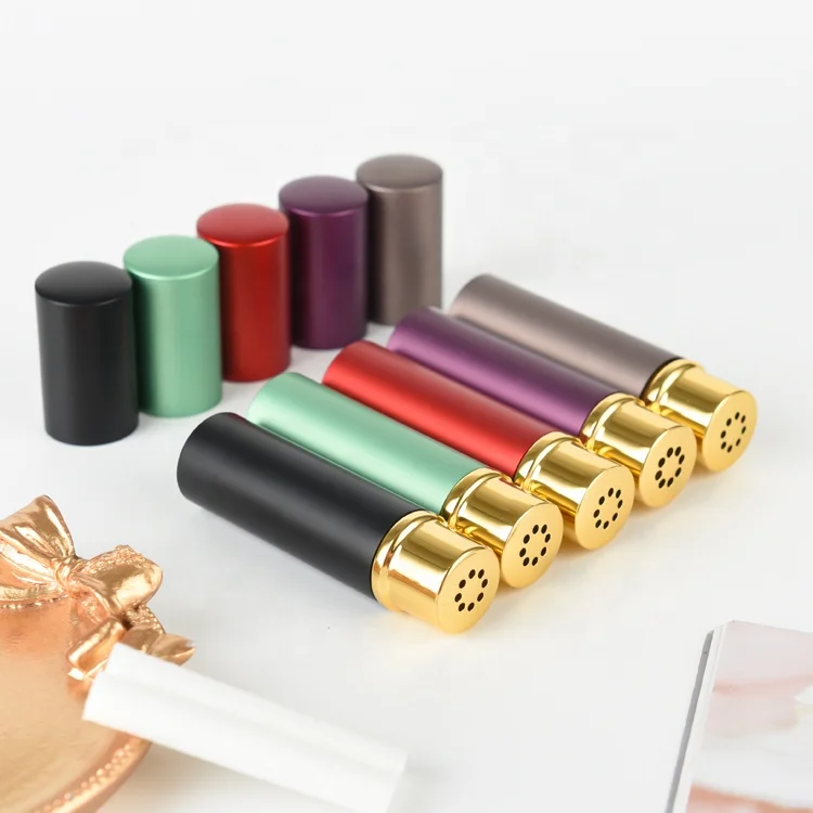 Essential Oil Aromatherapy Blank Nasal Inhaler Tube Bottles Refill Metal Aluminum inhaler
