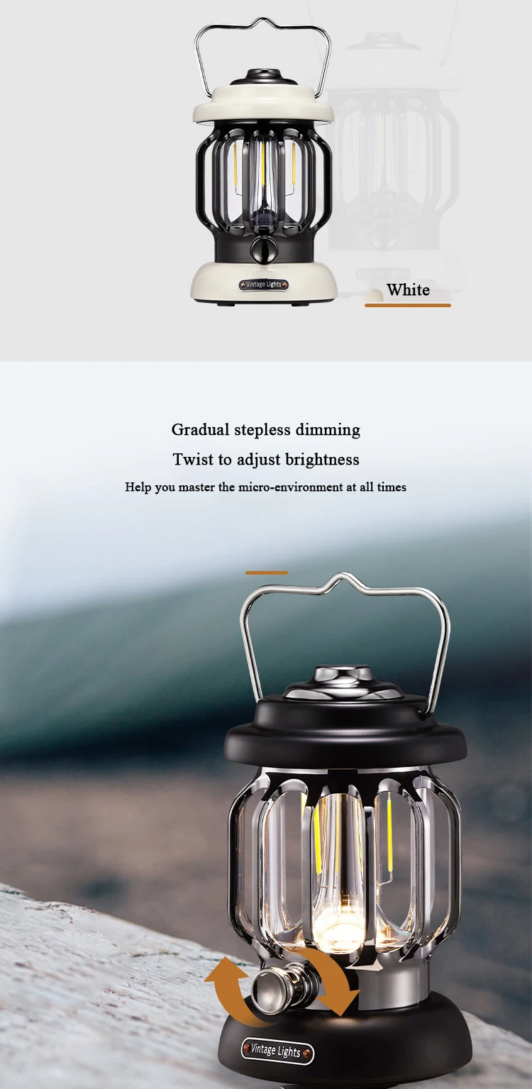 Retro ABS Electroplated Metal NiteCore Extreme Portable Hanging Camping Outdoor Camping Lights Home Outdoor Essentials