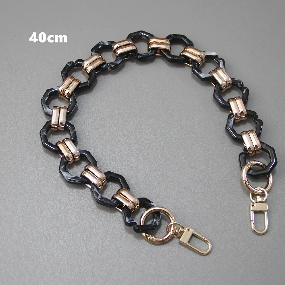 2022 Wholesale Vintage Colors Plastic Acrylic Purse Chains Strap DIY Phone Bag Chain Strap Handbag Straps Resin Chain For Bag