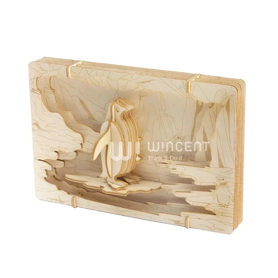 Theater puzzle gift diy 3d wooden animals other educational toys for kids teens