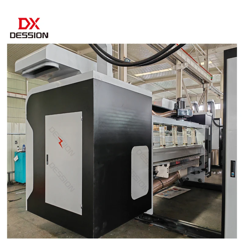 High Quality Corrugated Carton Box Flexo Printing and Die Cutting Waste Stacking Machine Printer Slotter Rotary Cutter