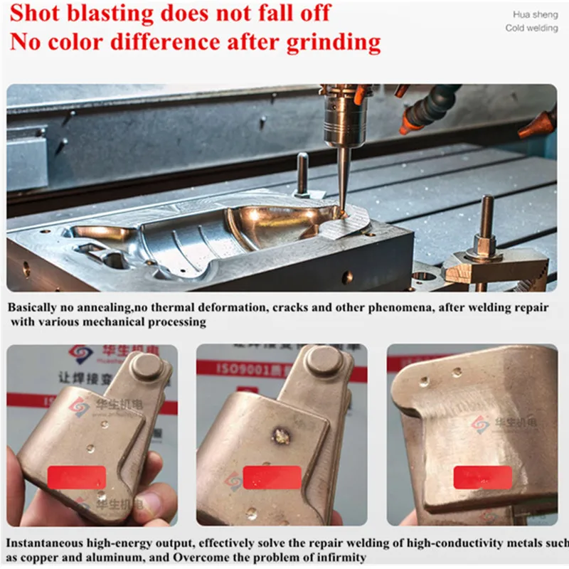 high precision electrical spark surfacing overlaying welding machine mini esd cold welding repairing machine