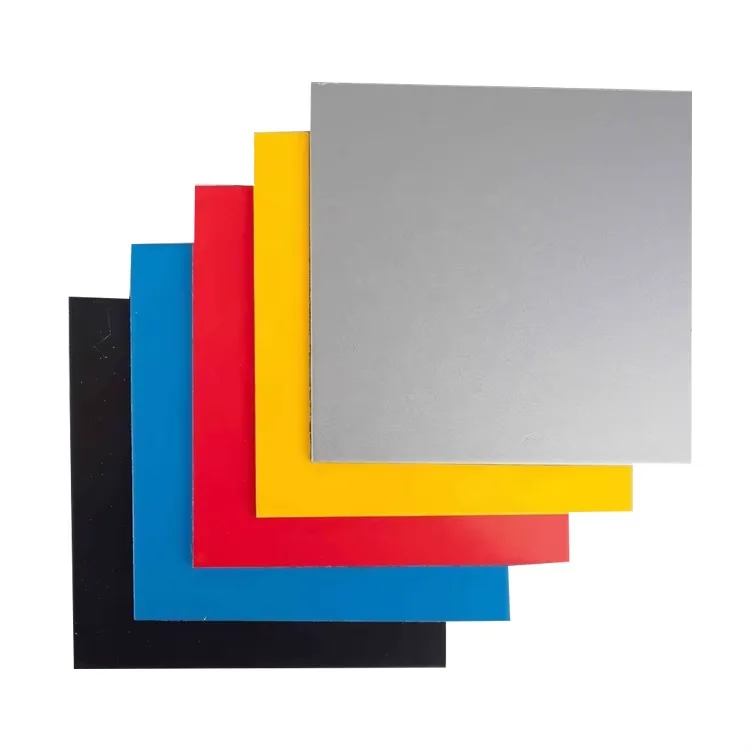 Champagne Metallic Gold Thickness 4 mm ACP Sheets PVDF ACM Metallic Colors Aluminum  Composite Panel