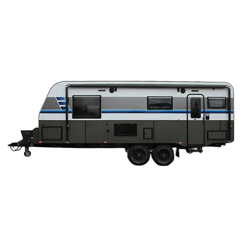 Новое поступление 2021 г., роскошный семейный дорожный трейлер Ecocampor 21 фут, фургон из стекловолокна с ванной, на продажу 245/75R/16 1150 кг