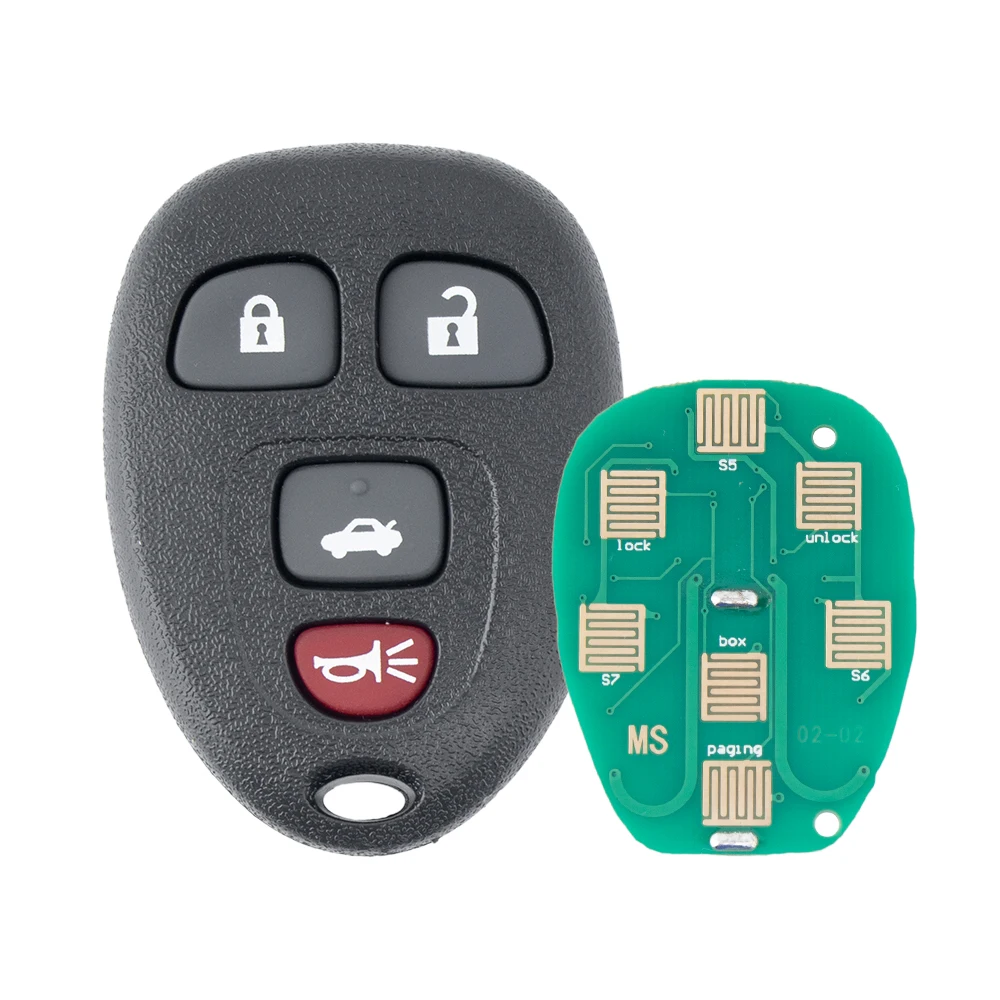 5 Button Remote Car Key 315MHZ FCC KOBGT04A  For Chevrolet Captiva HHR GM PN:  22733524