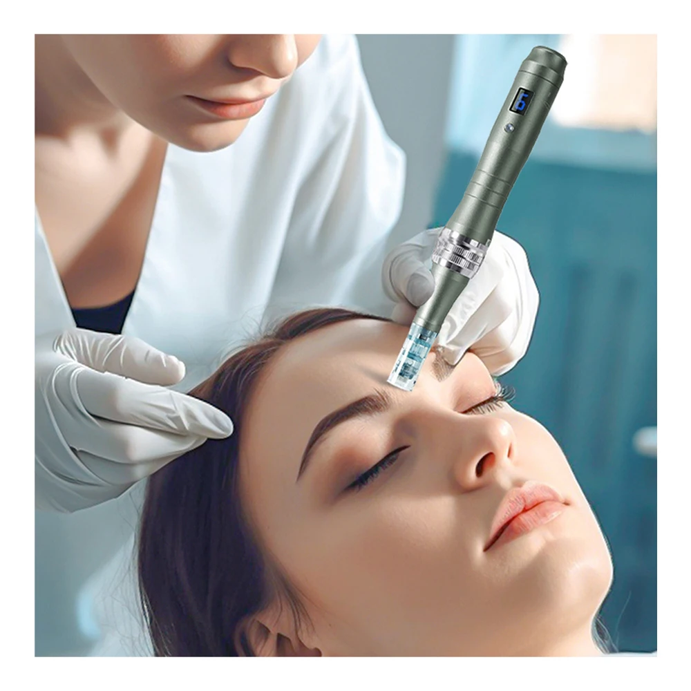 Dr.Pen M8 Mirconeedling Therapy With 2 PCS 16 Pins Nano Needles Professional Derma Pen Needle Tips