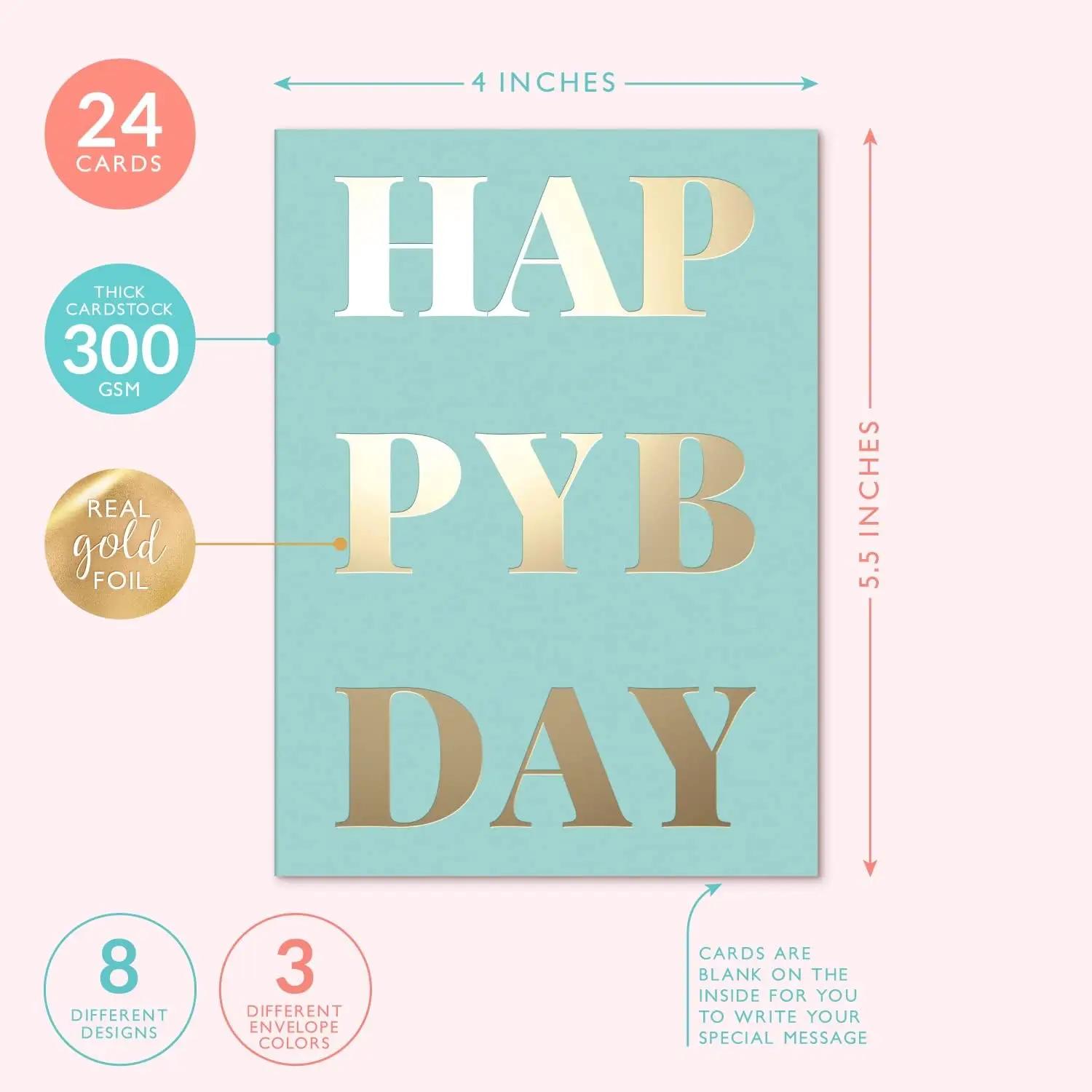 Happy Birthday To You Cards Folded Birthday Greeting Cards Elegant Design Birthday Postcards to Send Friends