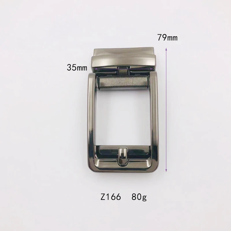 Wholesale Fashion Belt Accessories 35mm Metal Alloy Men Ratchet Automatic Clasp Clamp Belt Buckle For Genuine Leather Belt