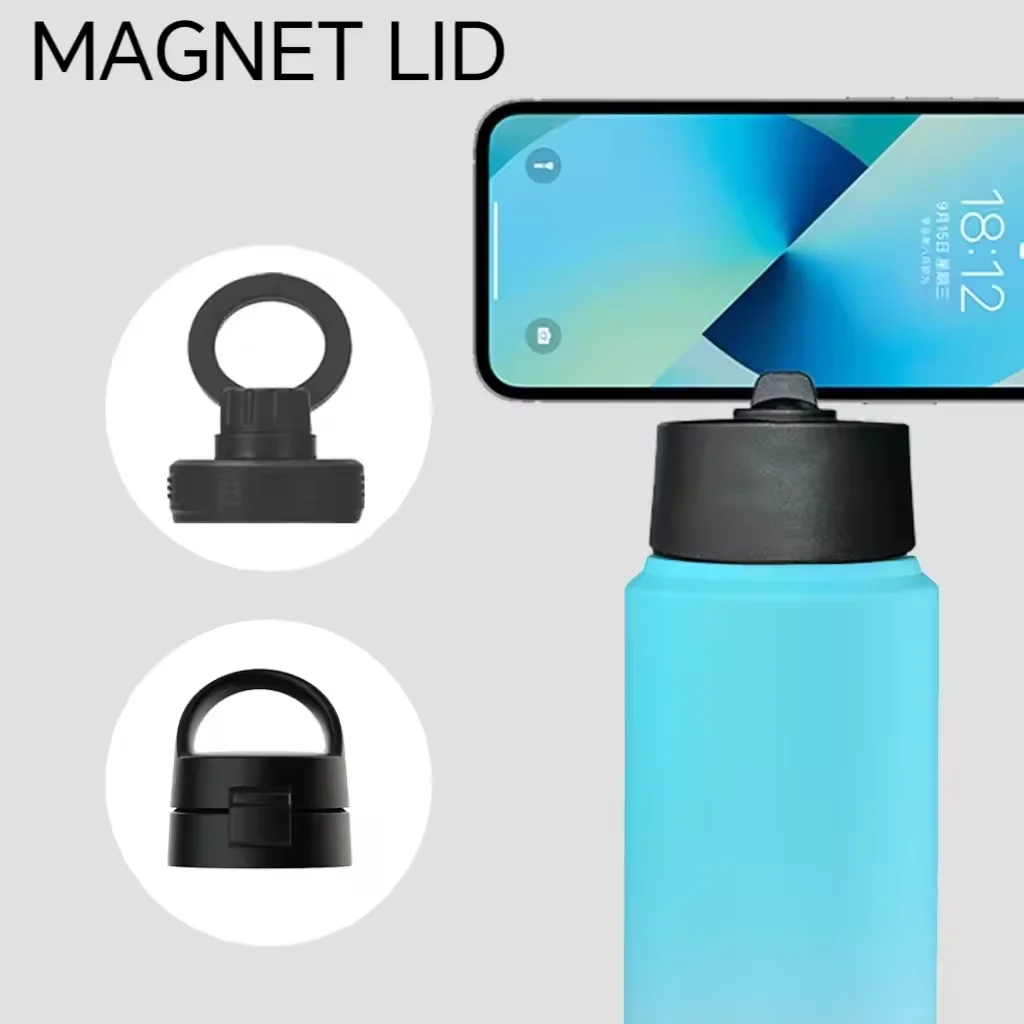 Custom BPA Free Sport Bottle Drinking Jug Water Bottle with Magnetic Cell Phone Holder