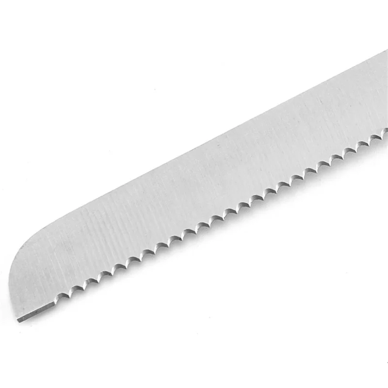 8-Inch Long Version Stainless Steel Bread Knife Serrated Cake Knife Baking Knife.