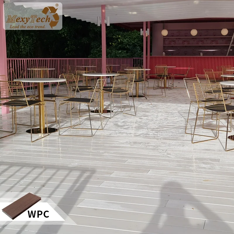 hot sale eco  crack-resistant outdoor co-extrusion composite decking  terrace wood good price wood plastic composite