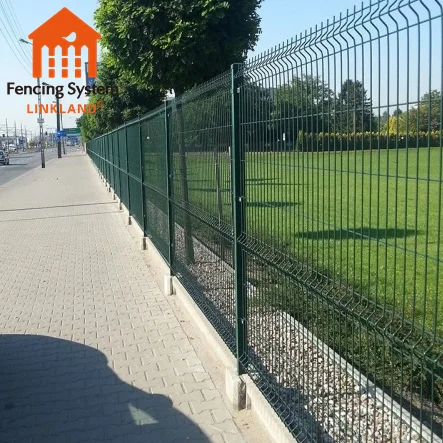 Outdoor Metal Garden Fence Panel 3D Curved Welded Wire Mesh Fence